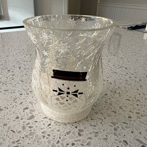 Yankee Candle Tuxedo Snowman Jackson Frost tea light holder, used